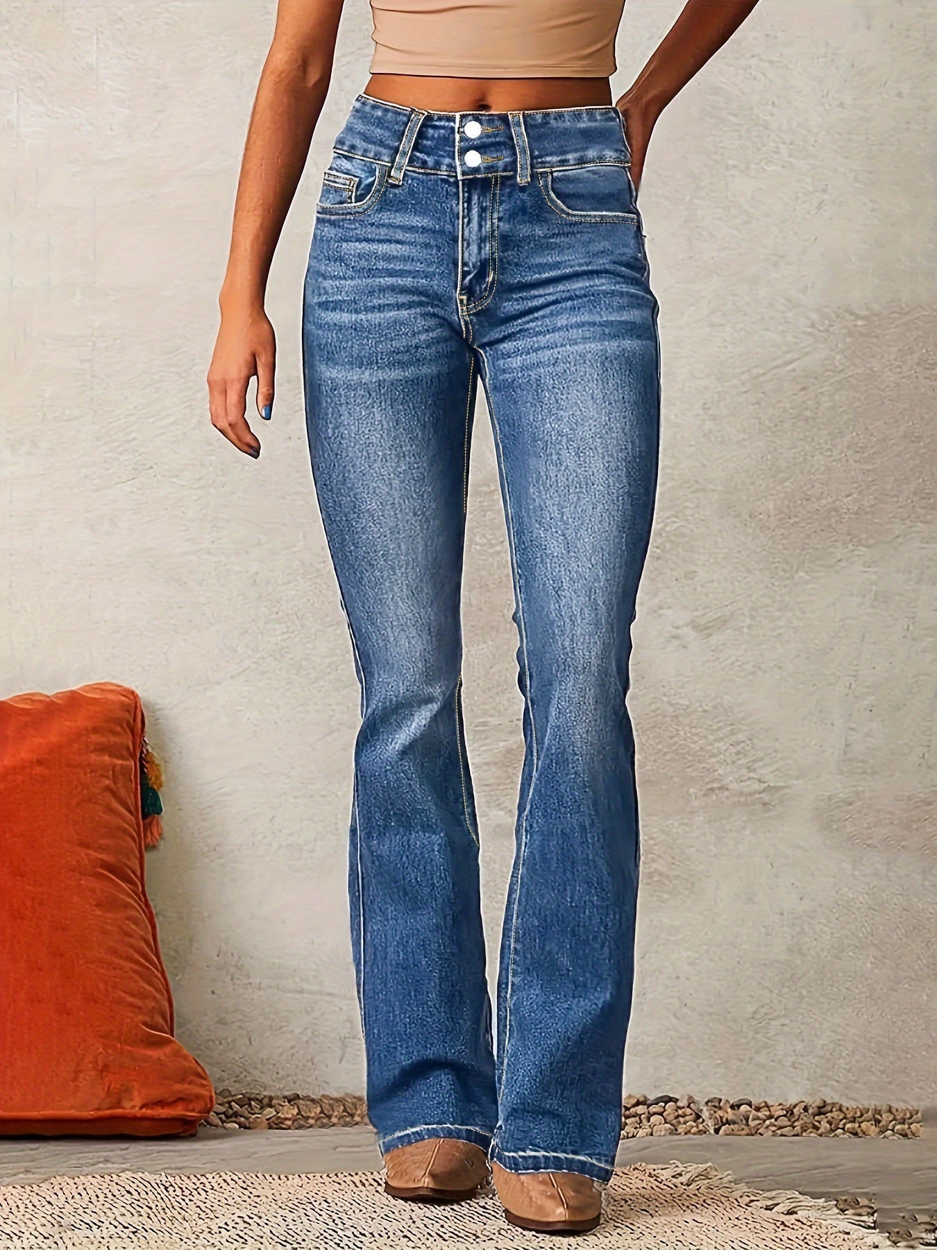 Isabelle Flared Jeans met Hoge Taille