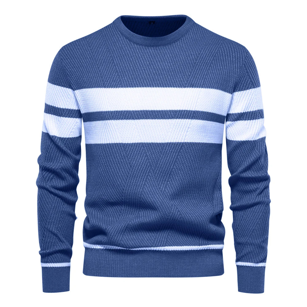 Luca Patchwork Trui met Lange Mouwen