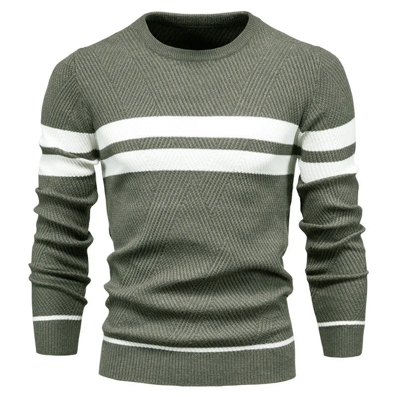 Luca Patchwork Trui met Lange Mouwen