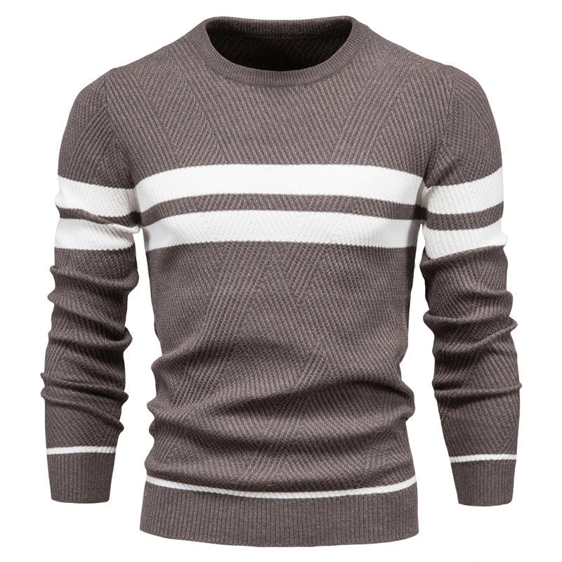 Luca Patchwork Trui met Lange Mouwen