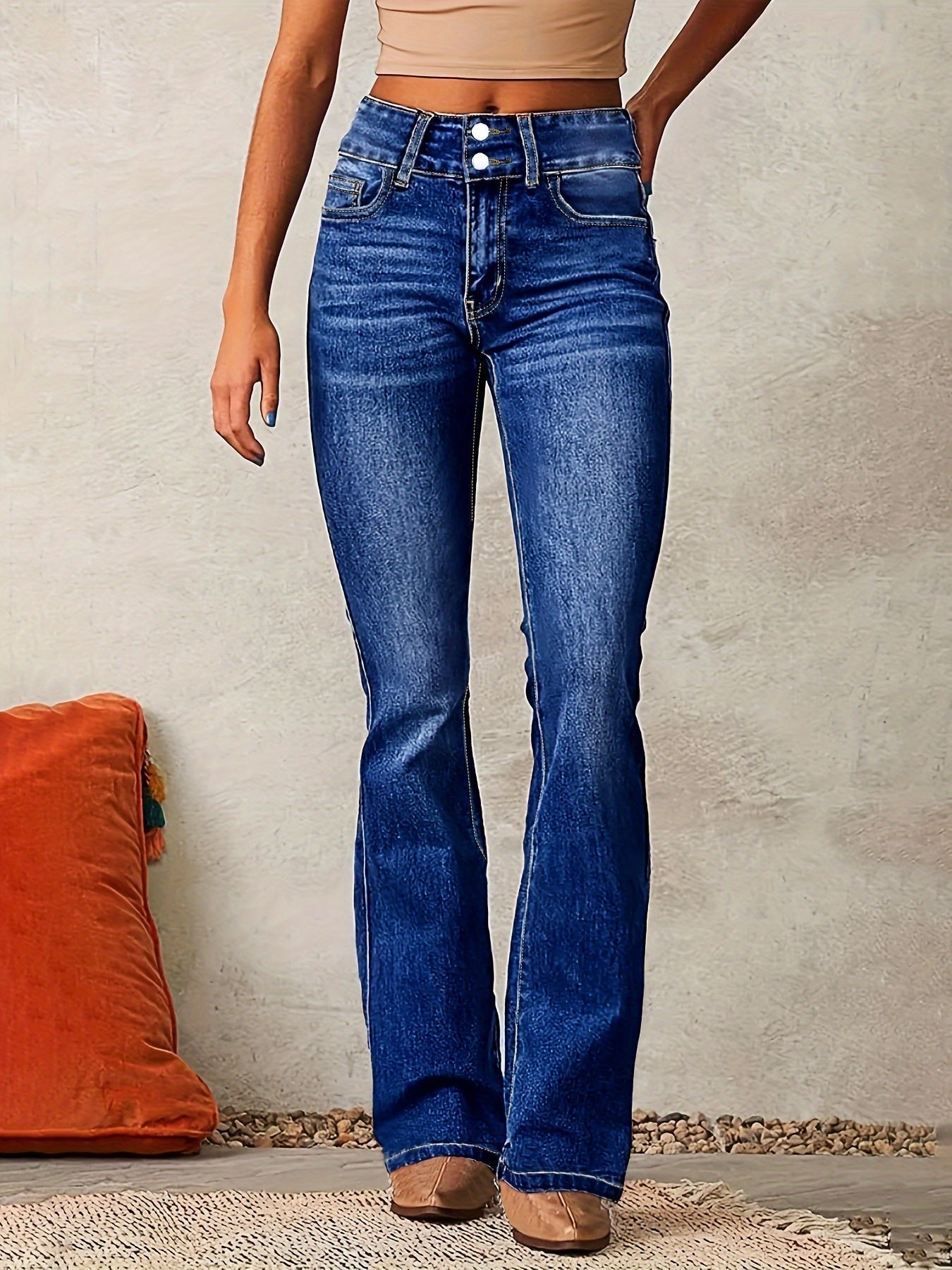 Isabelle Flared Jeans met Hoge Taille