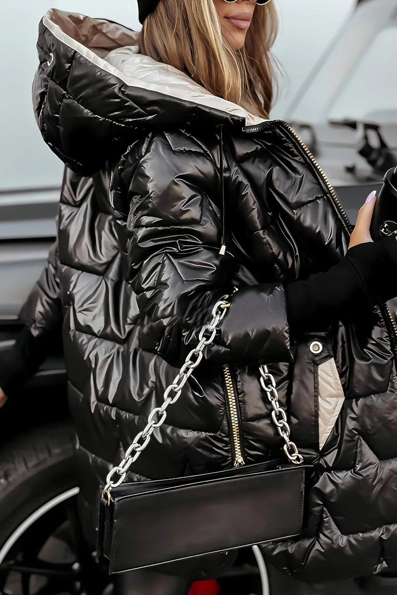 Olivia Elegante Winterjas met Capuchon