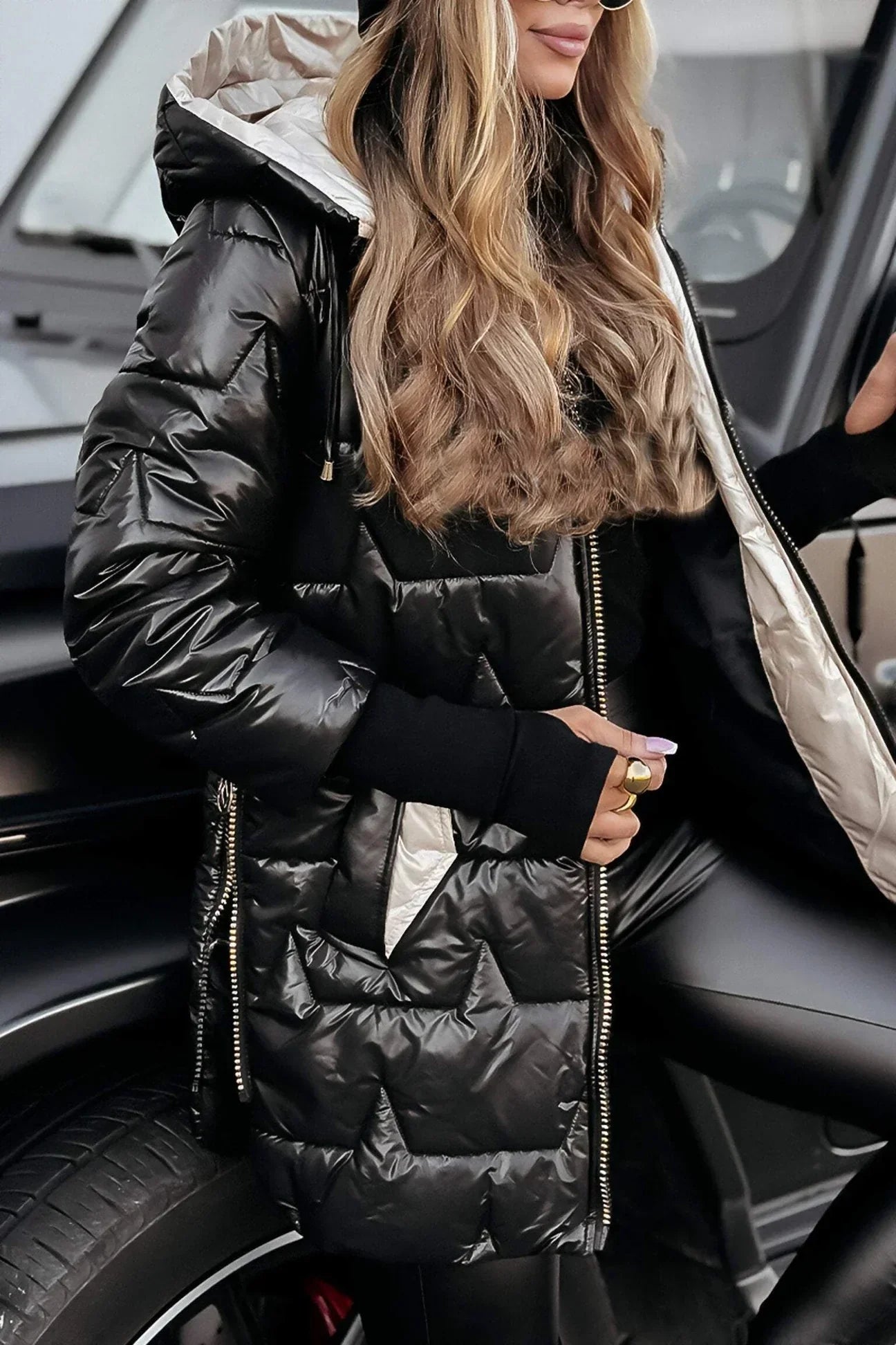 Olivia Elegante Winterjas met Capuchon