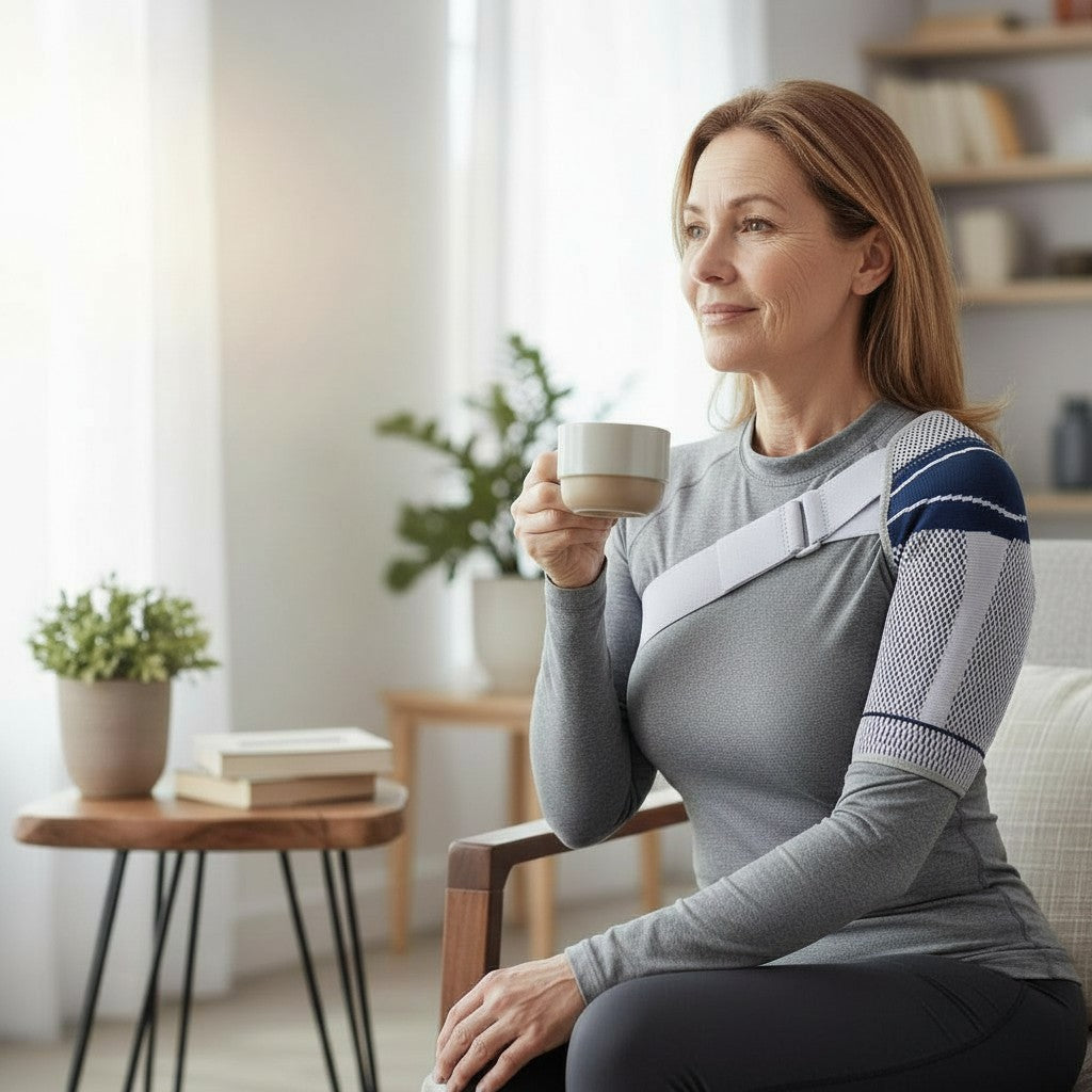 StepScore AirFlex Schouderbrace – Ademend & Verstelbaar