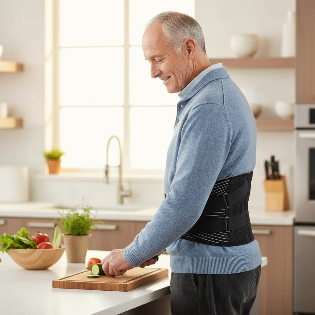 StepScore LumboSupport Rugbrace – Dubbele Compressie