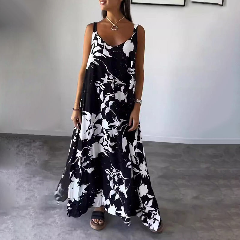 Saskia Elegante Zomerse Bloemenjurk