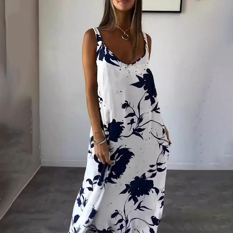 Saskia Elegante Zomerse Bloemenjurk