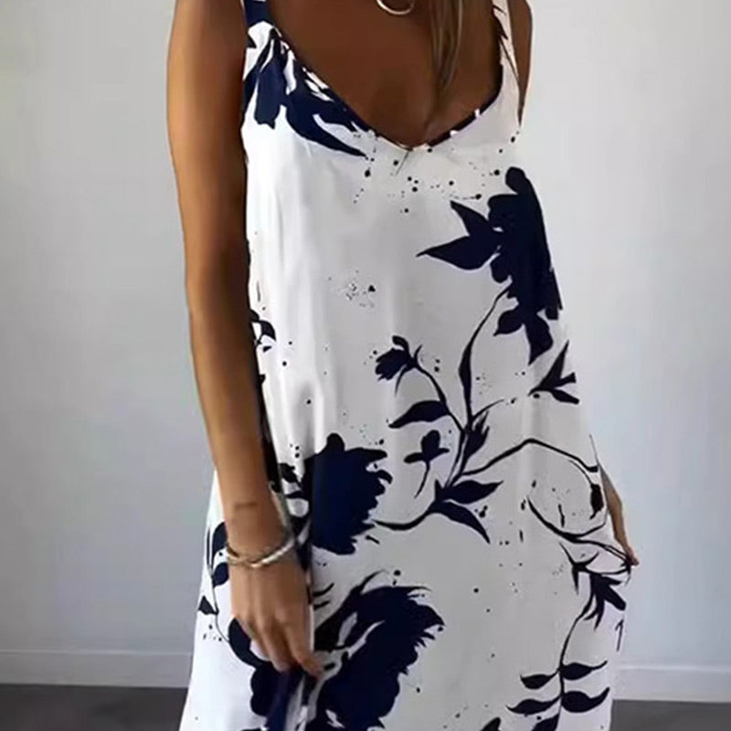 Saskia Elegante Zomerse Bloemenjurk