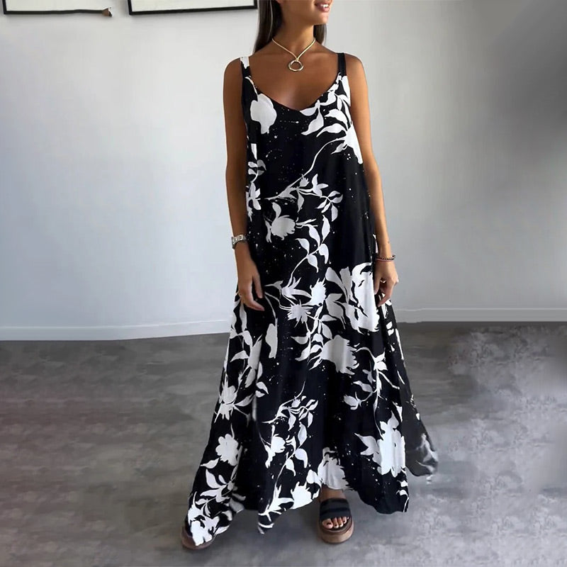Saskia Elegante Zomerse Bloemenjurk