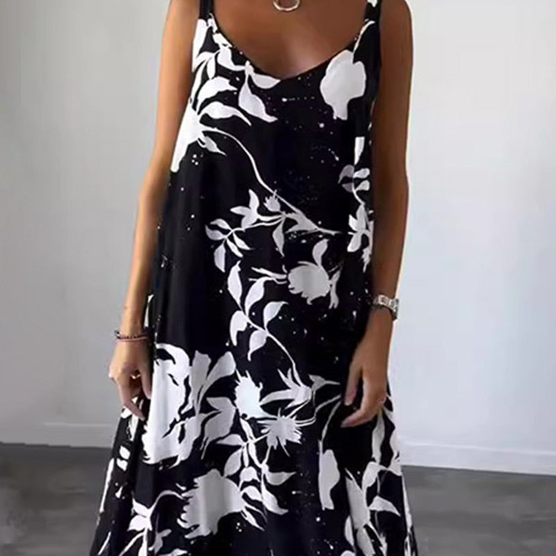 Saskia Elegante Zomerse Bloemenjurk