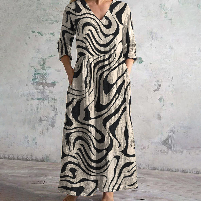 Margot Vintage Lange Jurk