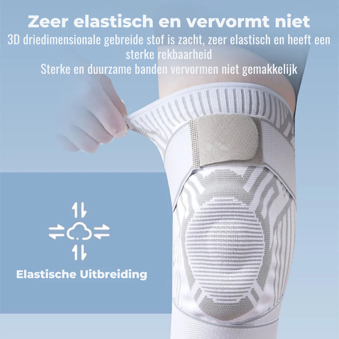 Eerste stap in het aanbrengen van de Titan Knie Brace