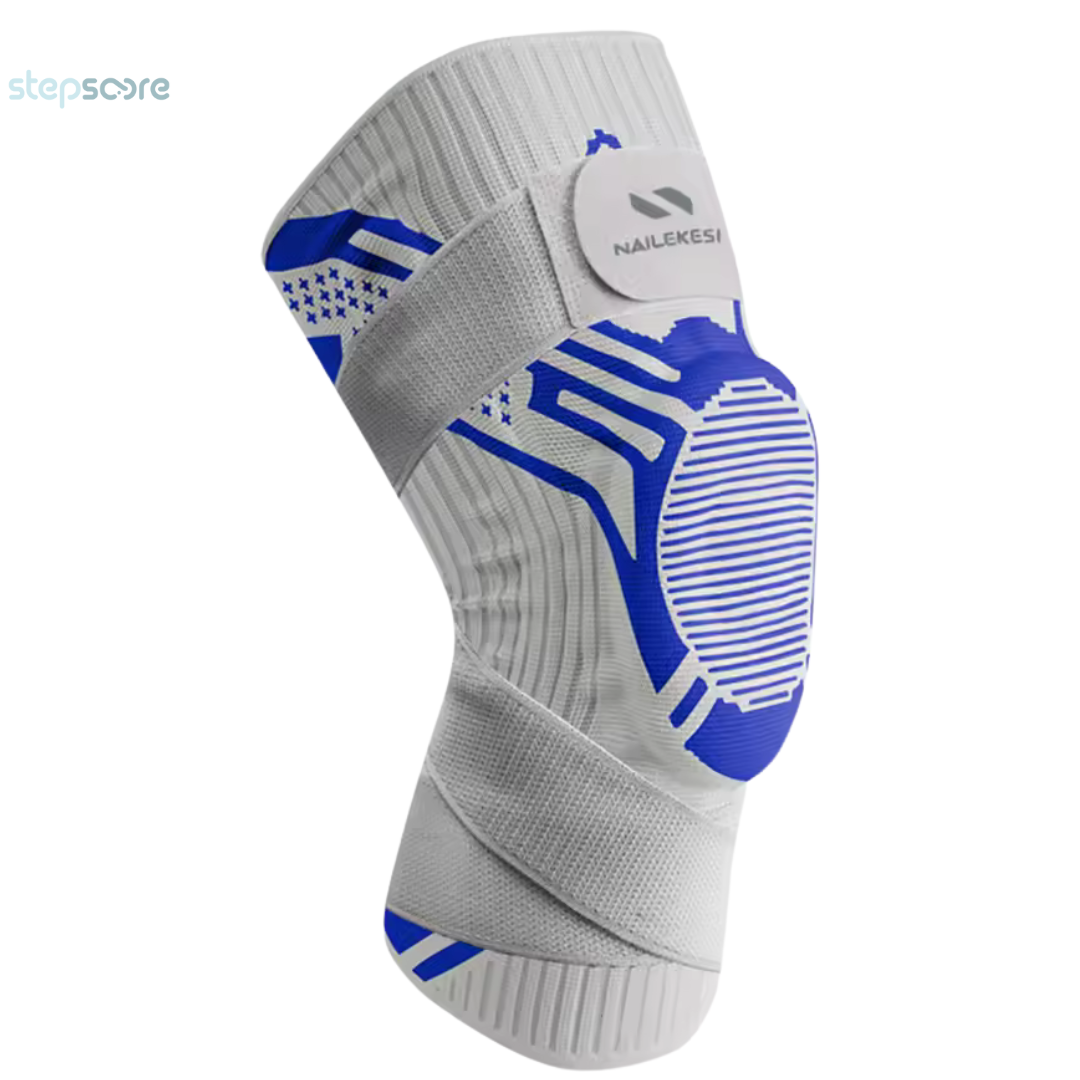 Titan Knie Brace in blauw – vooraanzicht