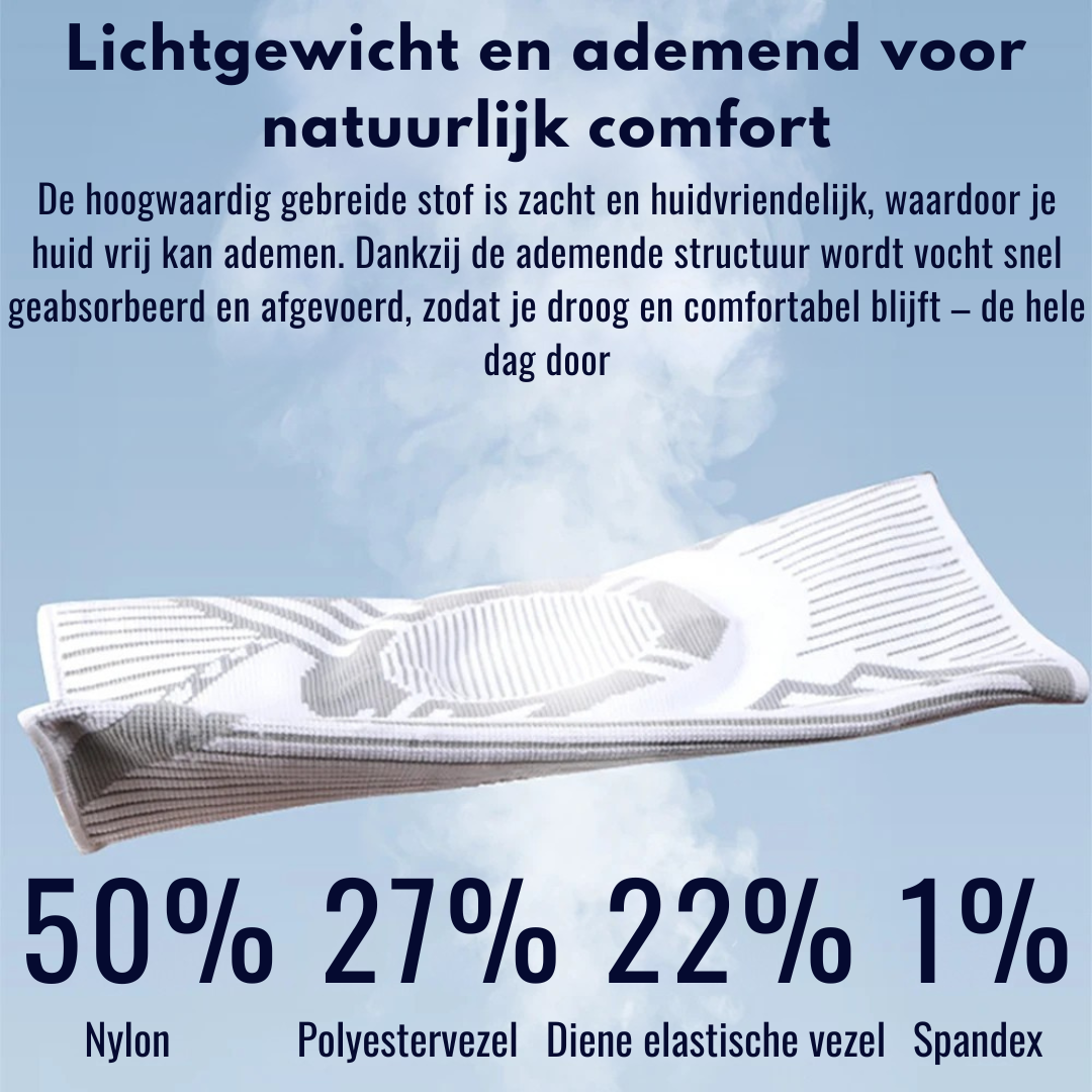 Close-up van ademende structuur van de brace