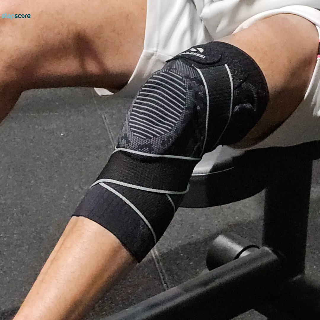 Inhoud van de verpakking – Titan Knie Brace in zwart