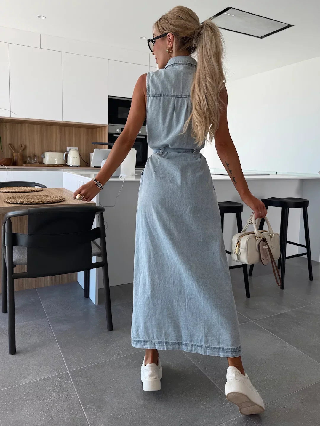 Isabelle Maxi Denim Jurk