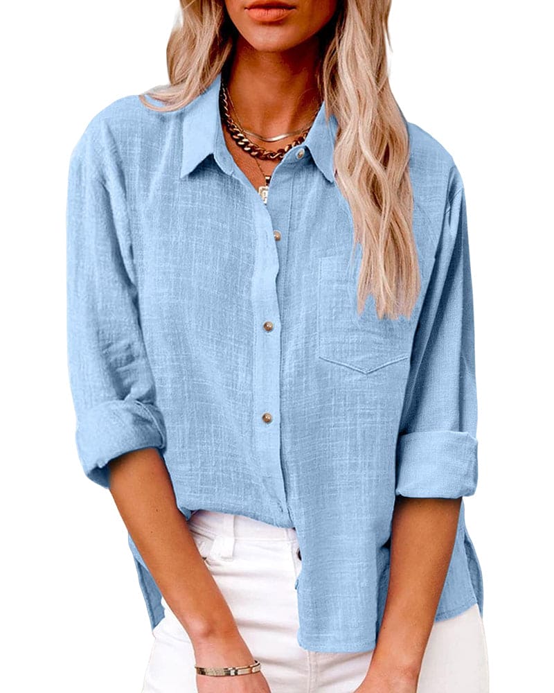 Sophie Zachte Blouse met Zakken