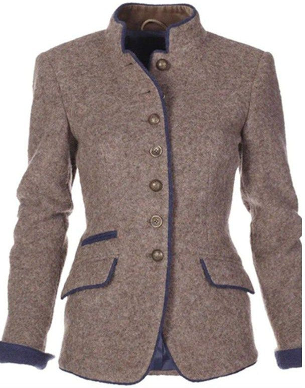 Clara wollen blazer met knopen
