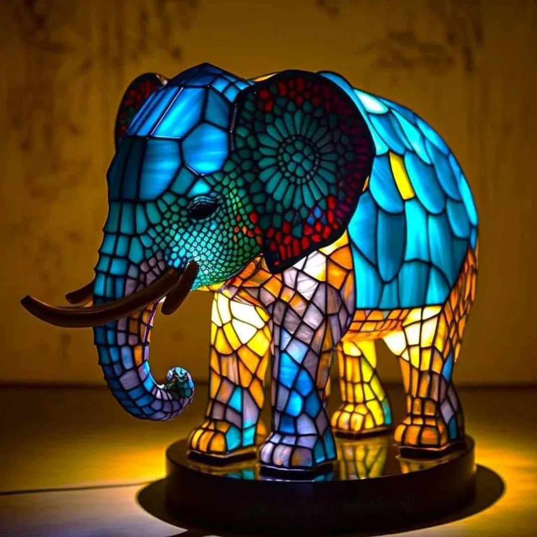 Decoratieve LED nachtlamp met mozaïeklook