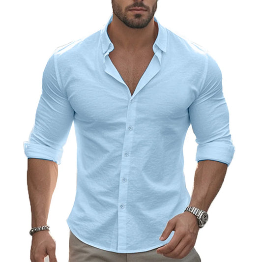 Henrik™ – Ademend Casual Overhemd met Knopen