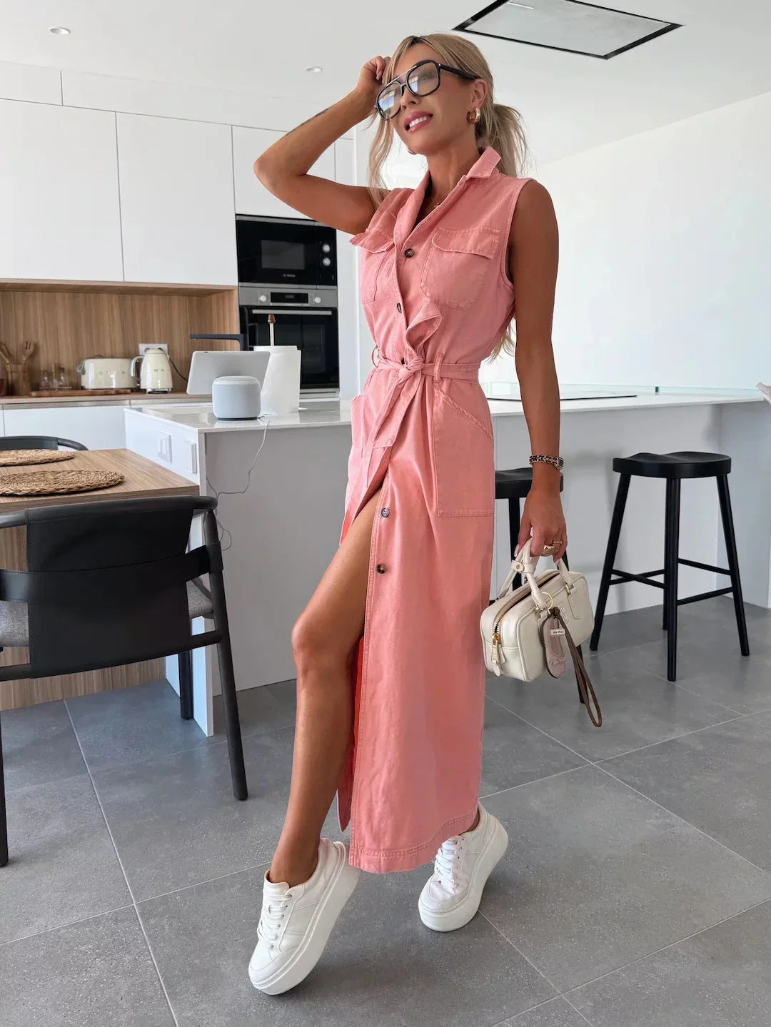 Isabelle Maxi Denim Jurk