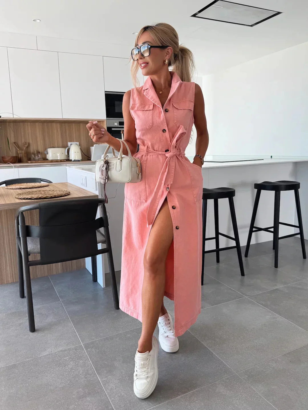 Isabelle Maxi Denim Jurk