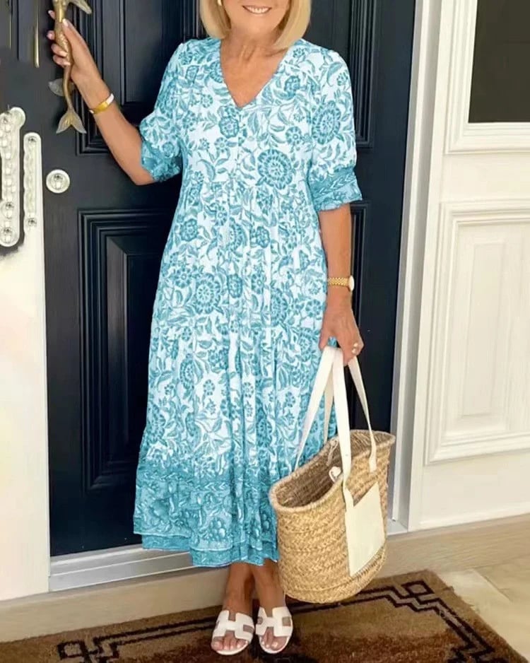 Cindy Luchtige Maxi Zomerjurk