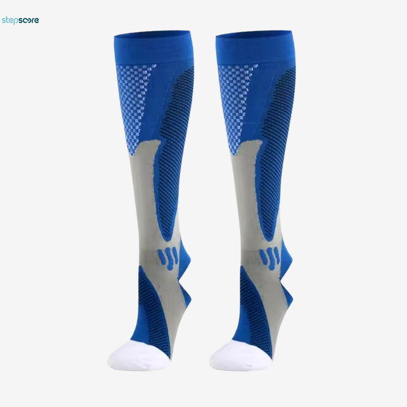 VitalFit Compressiesokken in blauwgrijze kleur – maat S/M